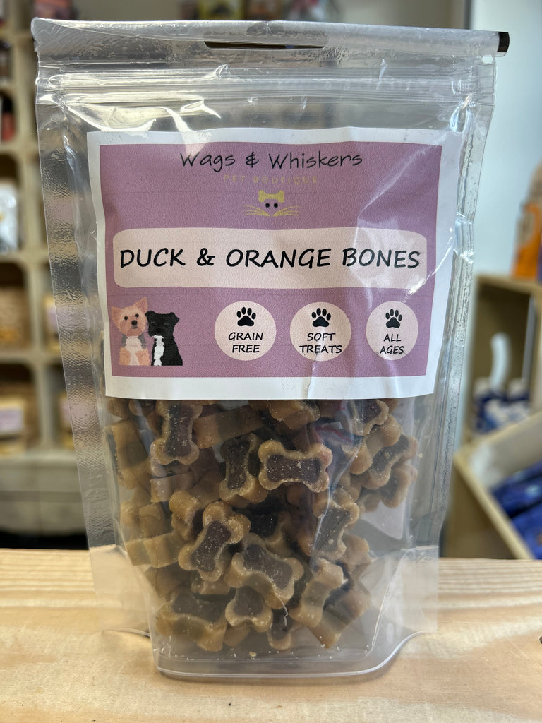 Wags & Whiskers Duck & Orange Bones