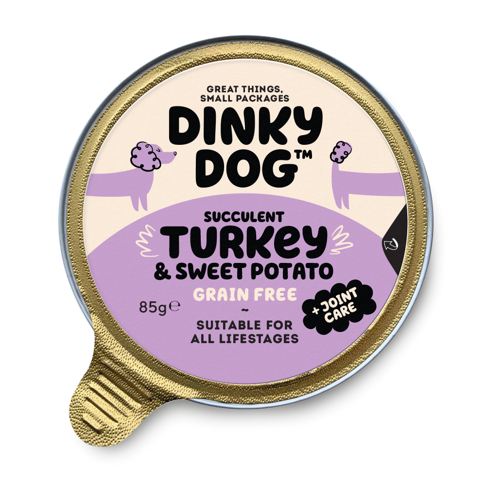 Dinky Dog Turkey & Sweet Potsto Wet Dog Food 85g