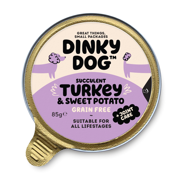 Dinky Dog Turkey & Sweet Potsto Wet Dog Food 85g