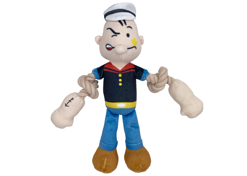 Multipet Popeye with Rope Arms Toy 12”