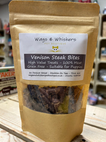 Wags & Whiskers Venision Steak Bites