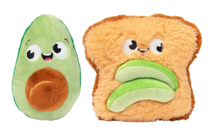 Fuzzyard Avocado & Toast 2pk Dog Toy
