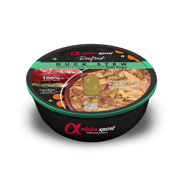 Alpha Spirit RealFood Complete Duck Stew for Dogs