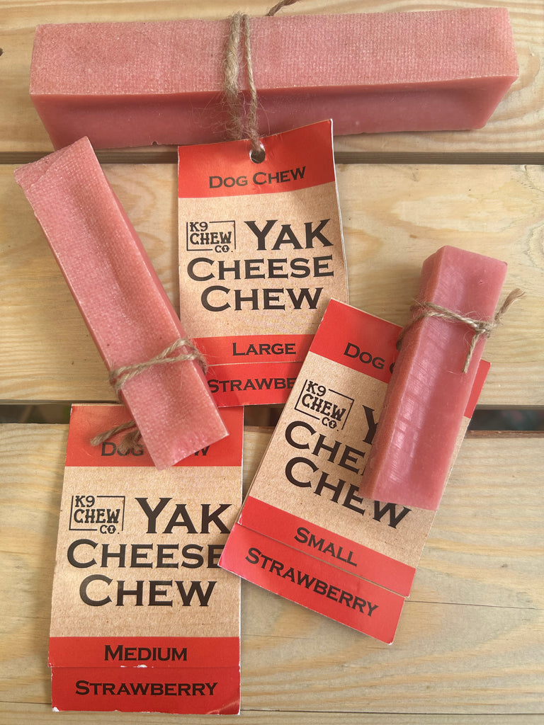 K9 Chew Company - Strawberry Flavoured Yak Chew