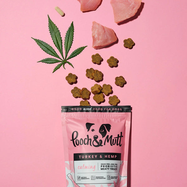 Pooch & Mutt Calming Turkey & Hemp Treats for Dogs