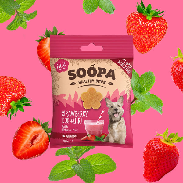 Soopa Strawberry Dog-Quiri Healthy Bites
