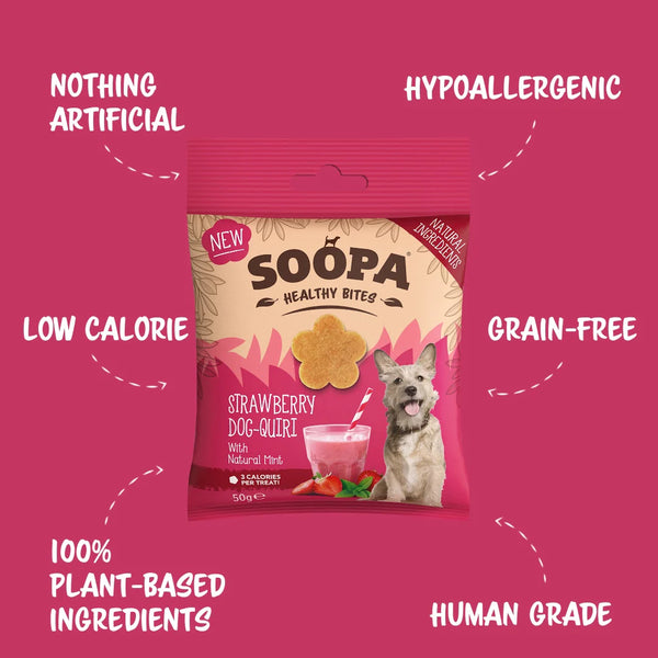 Soopa Strawberry Dog-Quiri Healthy Bites