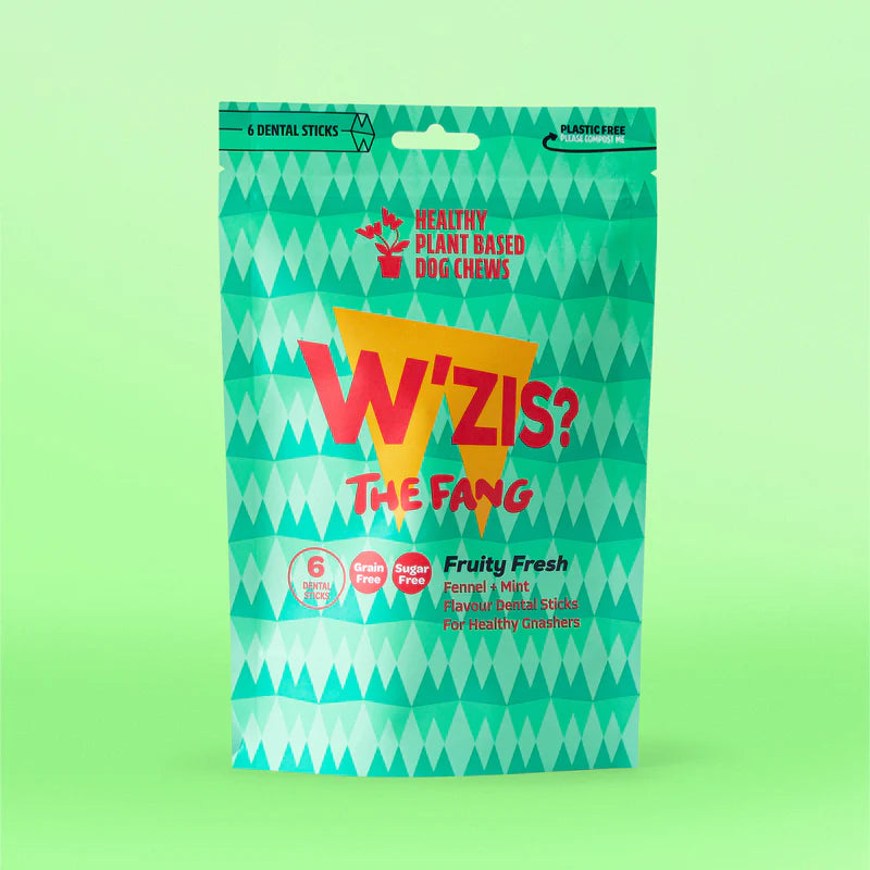 W'ZIS Fruity Dental Fang Chew Pouch (4 Chews)