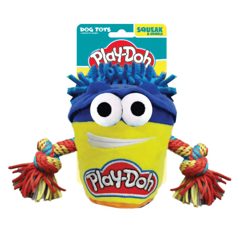 Hasbro Play-Doh T-Shirt Squeak & Crinkle Rope Tug 7in Toy