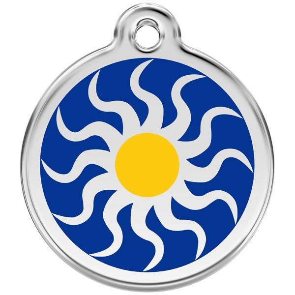 Red Dingo - Enamel Pet ID Tag - Tribal Sun