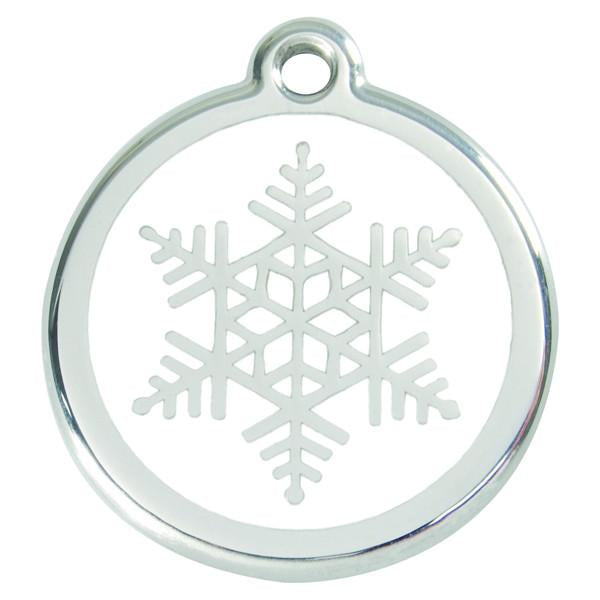 Red Dingo - Enamel Pet ID Tag - Snowflake