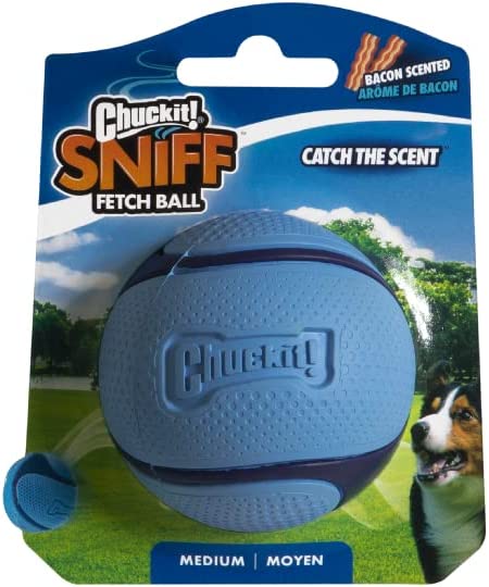 Chuckit! Sniff Fetch Bacon Scented Ball Dog Toy