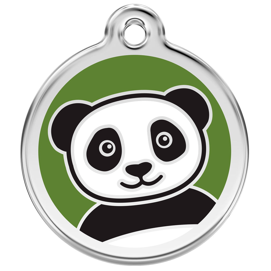 Red Dingo - Enamel Pet ID Tag - Panda