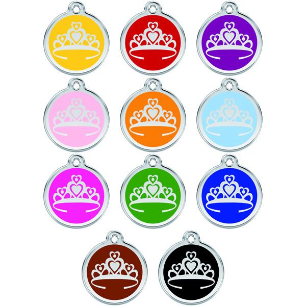 Red Dingo - Enamel Pet ID Tag - Crown