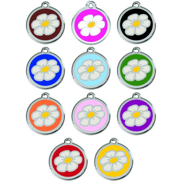 Red Dingo Enamel Pet ID Tag Daisy – Wags Whiskers Pet