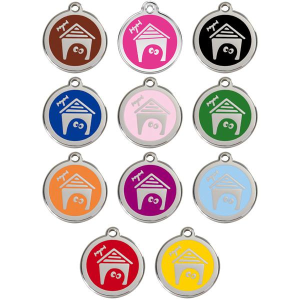 Red Dingo - Enamel Pet ID Tag - Dog House