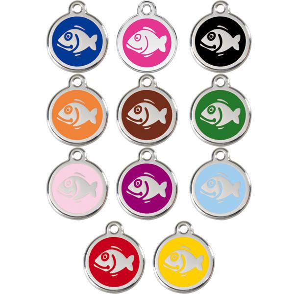 Red Dingo - Enamel Pet ID Tag - Fish