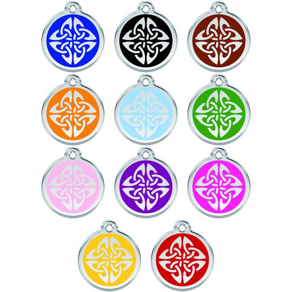 Red Dingo - Enamel Pet ID Tag - Tribal Arrows