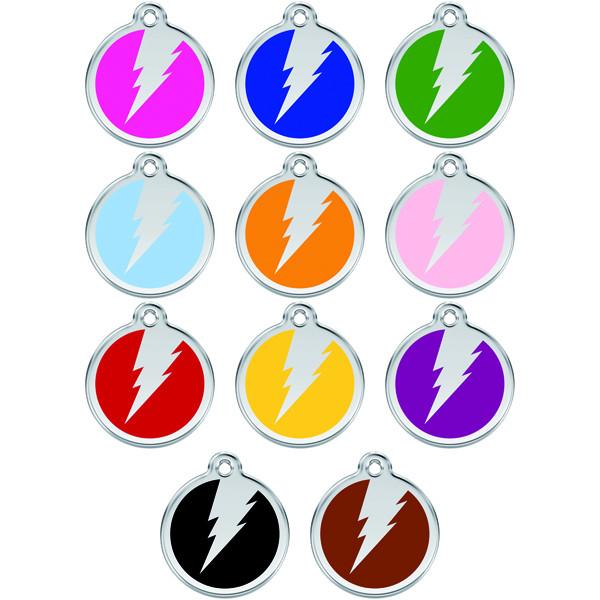 Red Dingo - Enamel Pet ID Tag - Flash