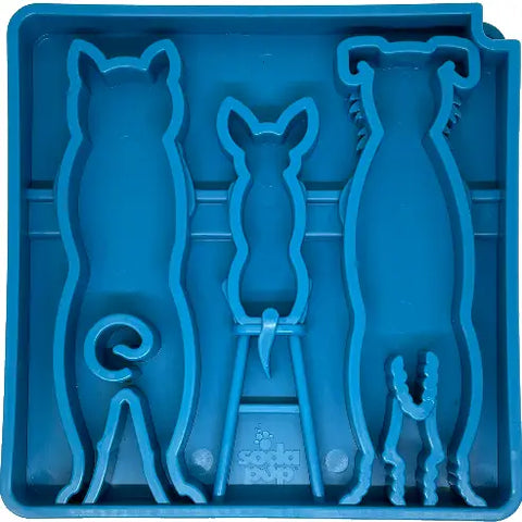 SodaPup Waiting Dogs Design eTray Enrichment Tray for Dogs