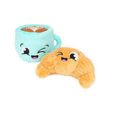 Fuzzyard Croissant & Cappuccino 2pk Dog Toy