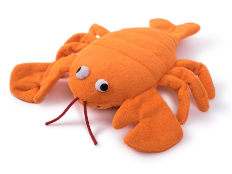 PetFace Seriously Strong Plush & Rubber Lobster Toy