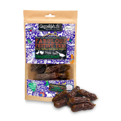 Green & Wilds Fabulous Festive Trio Bangers