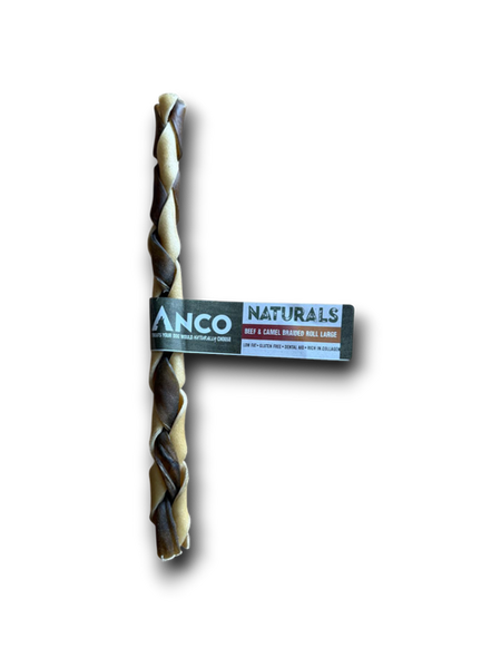 Anco Naturals Beef and Camel Braided Roll