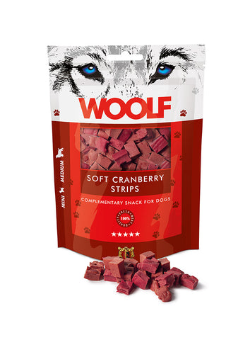 Woolf Soft Cranberry Strips Treats