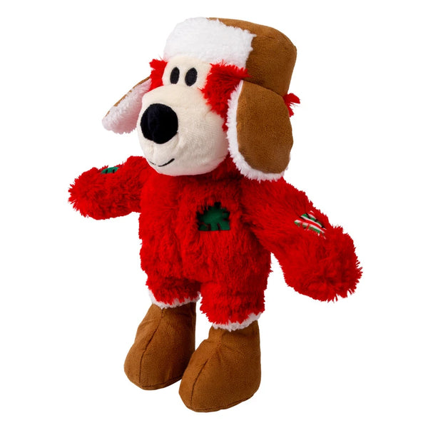 KONG Holiday Wild Knots Bear Assorted Sm/Md Dog Toy