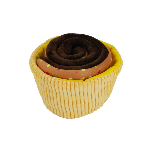 Ancol Pawty Snuffle Yellow Cupcake Toy