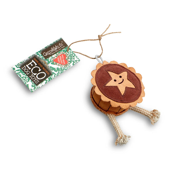 Green & Wilds Merry the Mince Pie, Eco Dog Toy