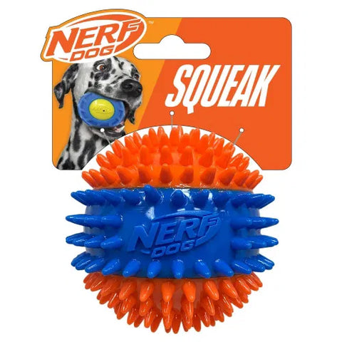 Nerf Dog 3 Part Spike Squeak Ball