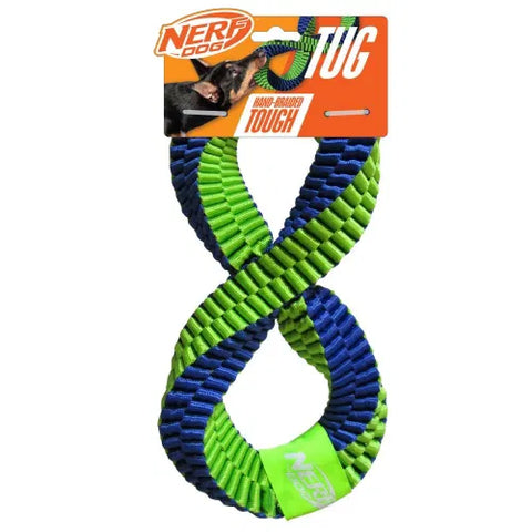 Nerf Dog Nylon Square Braided Twisted Infinity Tug