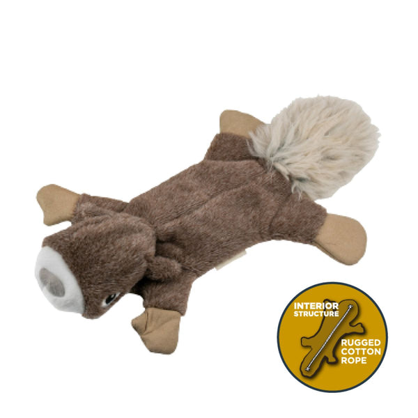 Tall Tails Stuffless Squirrel Dog Toy