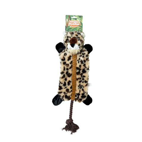 Animal Instincts Jungle Buddies Plush Leopard with Rope Toy