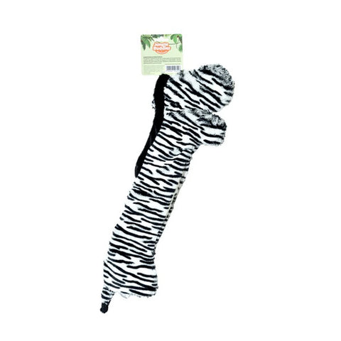 Animal Instincts Jungle Buddies Plush Zebra with Paper Crinkle Toy