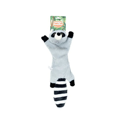 Animal Instincts Jungle Buddies Plush Raccoon with Paper Crinkle Toy