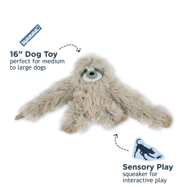 Tall Tails Sloth Rope Body Dog Toy