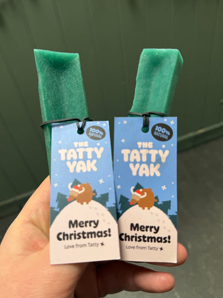 The Tatty Yak - Limited Edition Christmas Double Cooked Mint Yak Chew (2 Sizes)