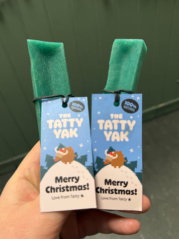 The Tatty Yak - Limited Edition Christmas Double Cooked Mint Yak Chew (2 Sizes)