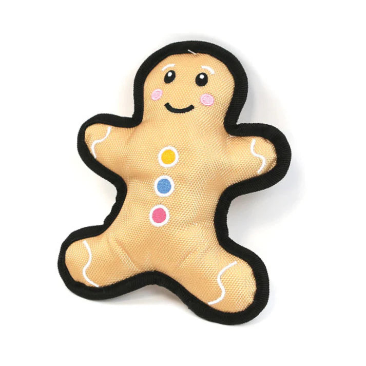 Happy Pet Gingerbread Man Tough Dog Toy