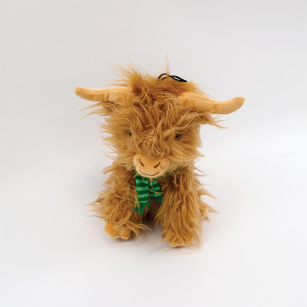 Happy Pet Festive Highland Cow Dog Toy