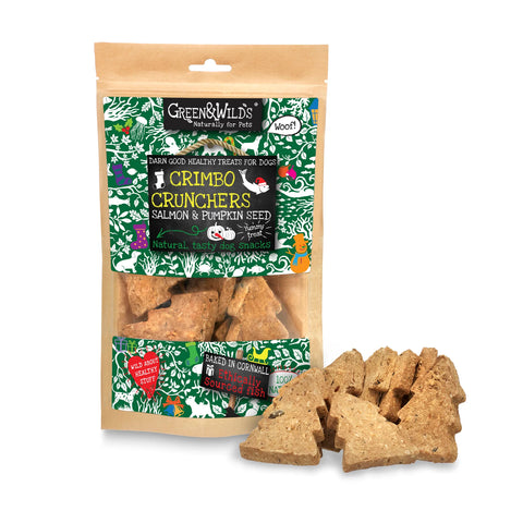 Green & Wilds Crimbo Crunchers with Salmon & Pumpkin Treats