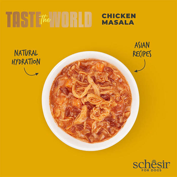 Schesir Taste The World Chicken Masala Adult Dog Food