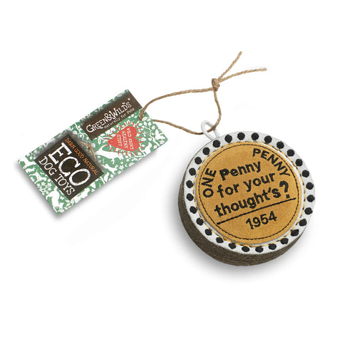 Green & Wilds Penny for Your Thog, Eco Dog Toy