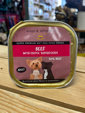 Wags & Whiskers - Beef with Exotic Superfoods Wet Food