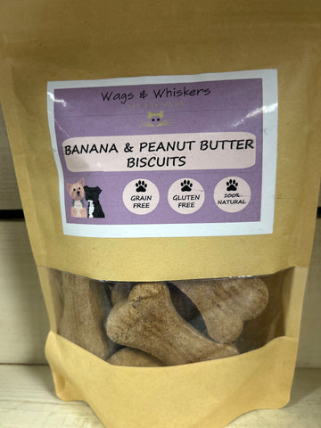 Wags & Whiskers Banana & Peanut Butter Biscuits