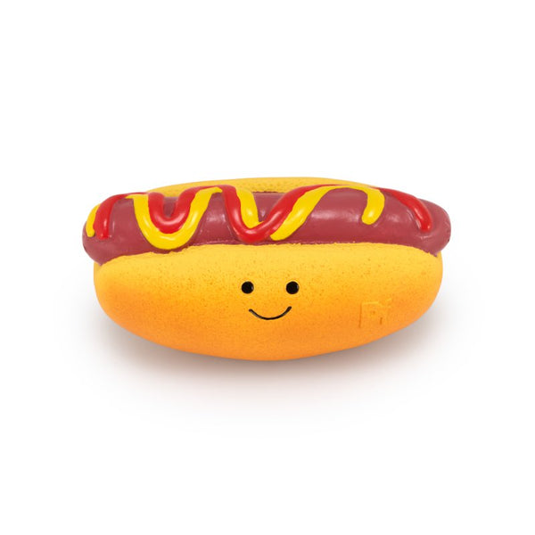 PetFace Foodie Faces Hot Dog Latex Toy
