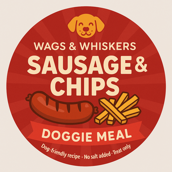 Wags & Whiskers Sausage & Chips Takeaway Doggie Meal